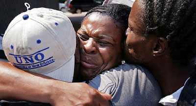 Tears of joy flow as a family is reunited